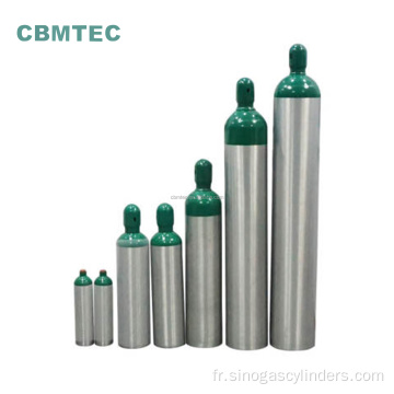 Type de sac portable 2,8 L Cylindre d&#39;oxygène en aluminium médical